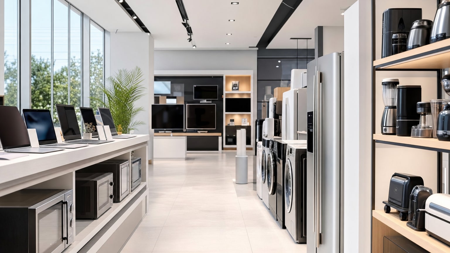 Rayon high-tech et électroménager d'un magasin