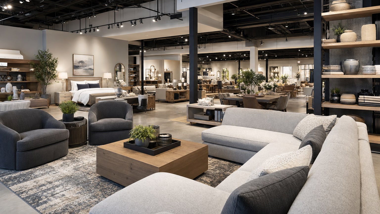 Showroom de meubles et décoration